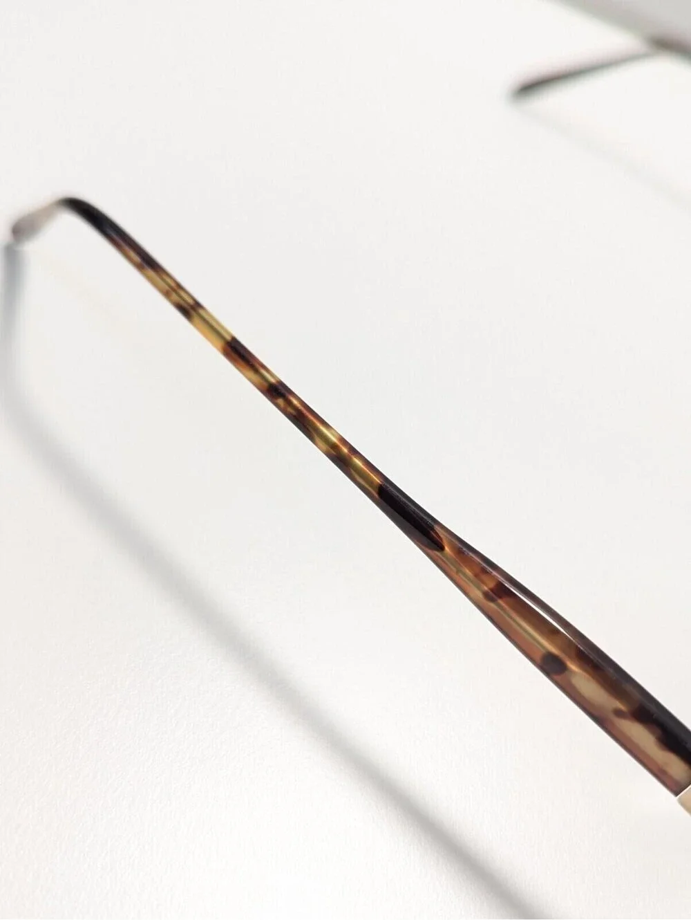 Harley-Davidson HDS 054 YG-1 135 Golden Tone Tortoise Frames ONLY Y2K